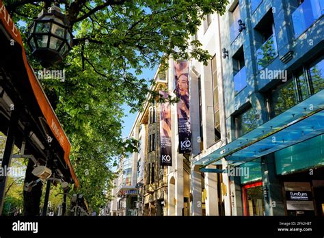 Luxury shopping on Königsallee in Düsseldorf 